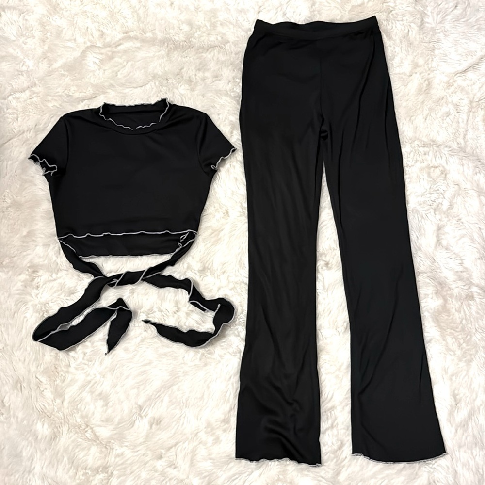 Black two piece set